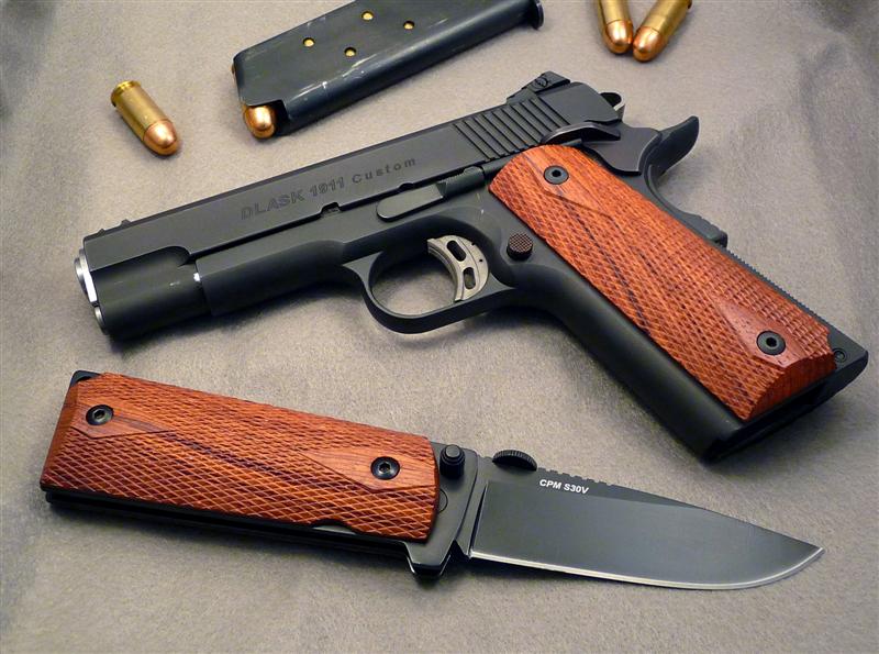 rosewood gun knife